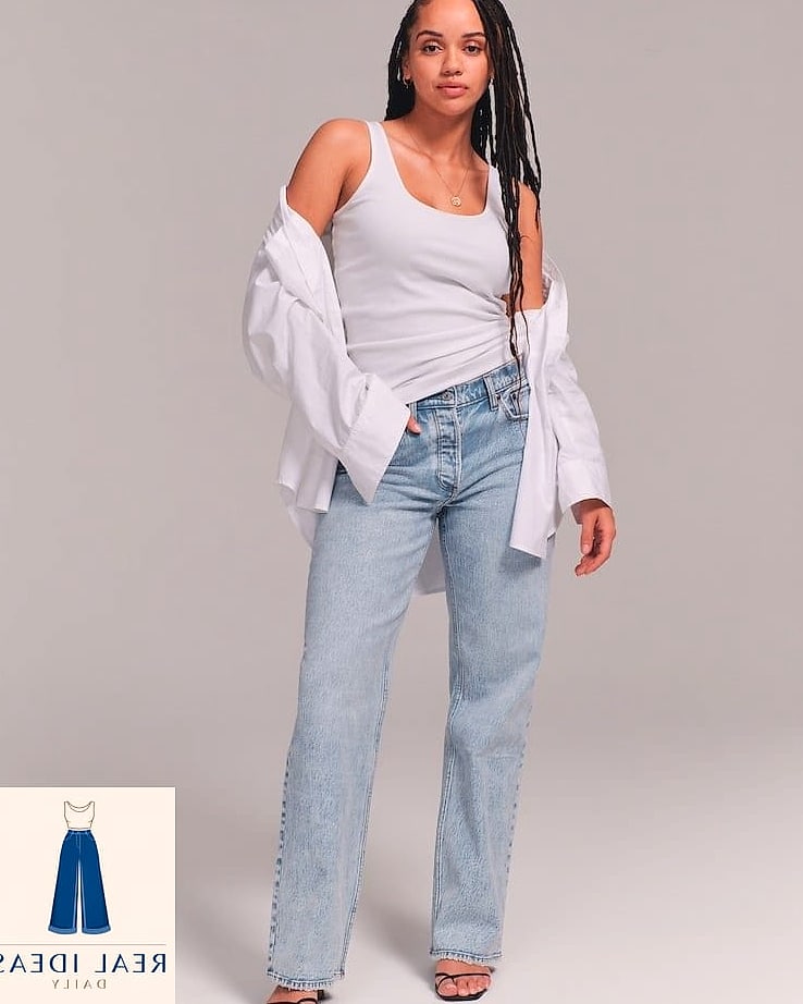 Abercrombie Curve Love Baggy Jean