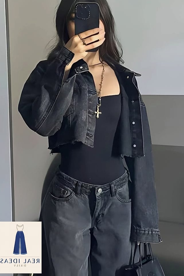 30 How To Style Baggy Jeans Worth Pinning Immediately 30 The All Black Baggy Jeans Outfit