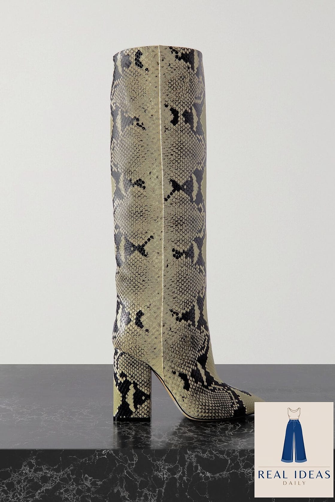 21 Knee High Boots Outfit That Are Trending Right Now 21 Animal Print Top with Neutral Bottoms