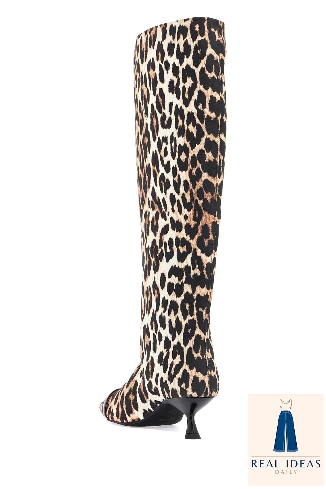 Animal Print Top with Leather Pants and Boots