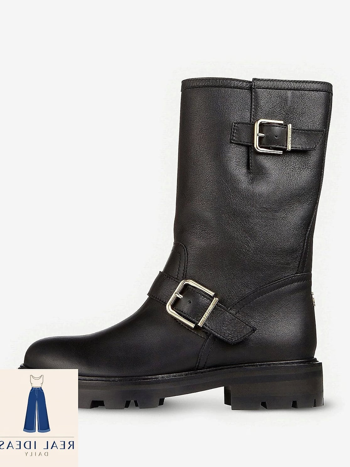 Arket Leather Biker Boots