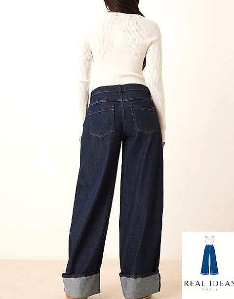 ASOS Baggy Boyfriend Jean in Ecru