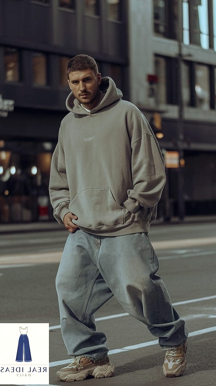 ATHLEISURE MIX WITH BAGGY JEANS