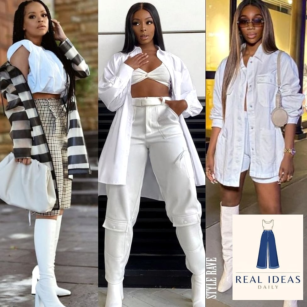 22 White Boots Outfit Worth Bookmarking Right Now 6 The Athletic Dress and White Boots Combo