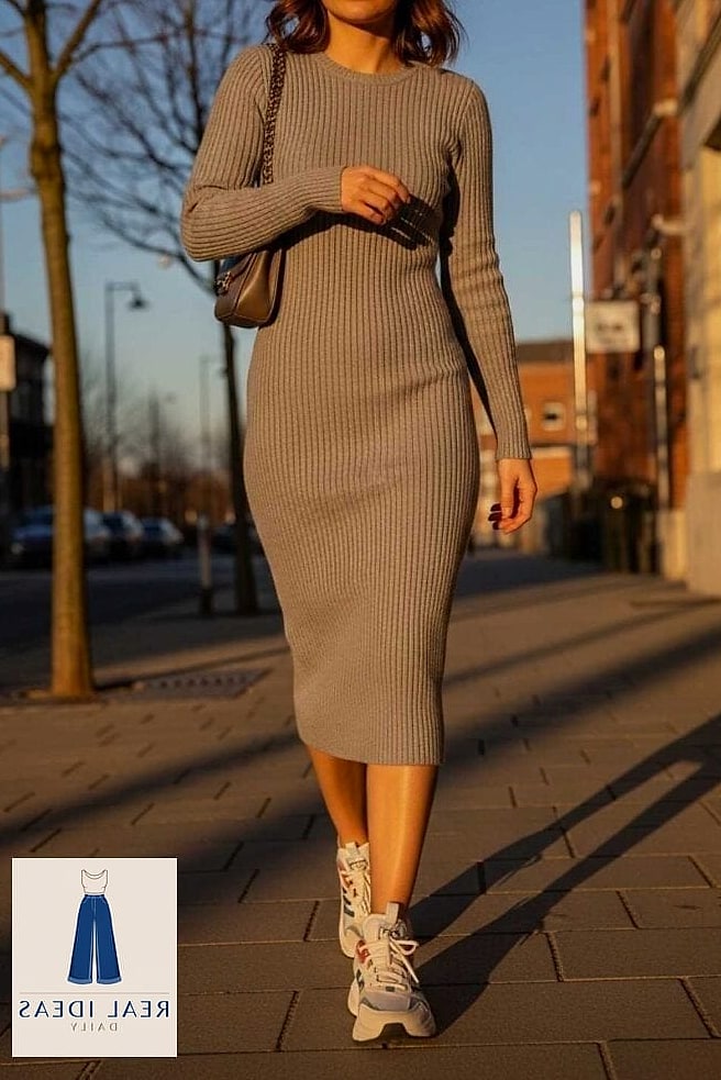 Athletic Dress with Sneakers and a Baseball Cap