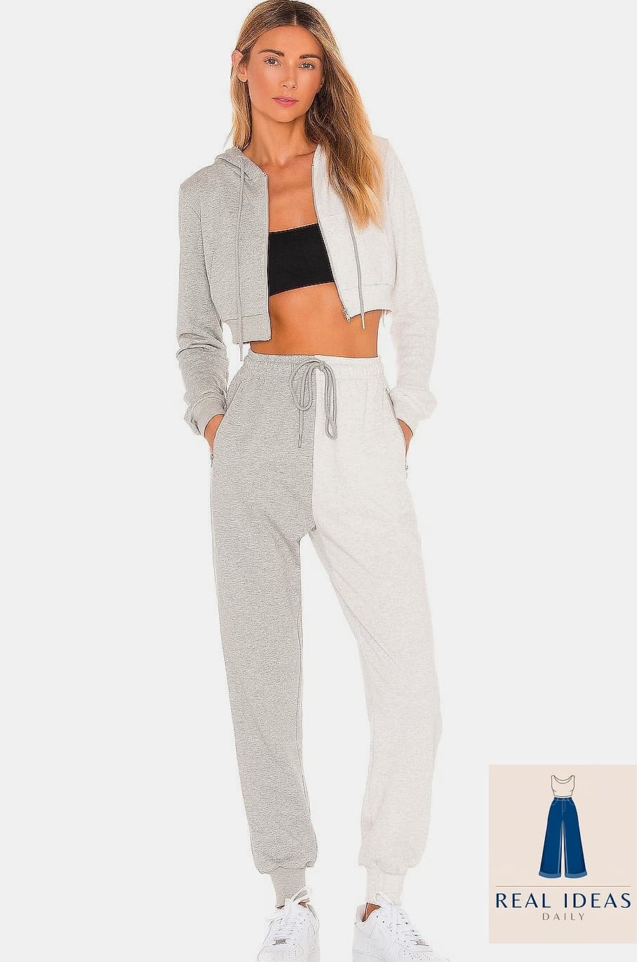 30 Grey Sweatpants Outfit You'll Want to Screenshot Immediately 22 Athletic dress paired with a sweatpant layer