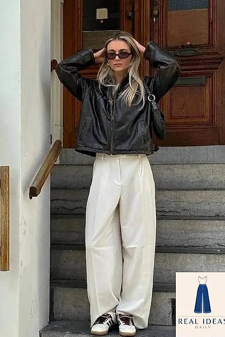 26 Wide Leg Sweatpants Outfit Every Style Lover Needs to See 11 Athletic Dress Layered Over Pants