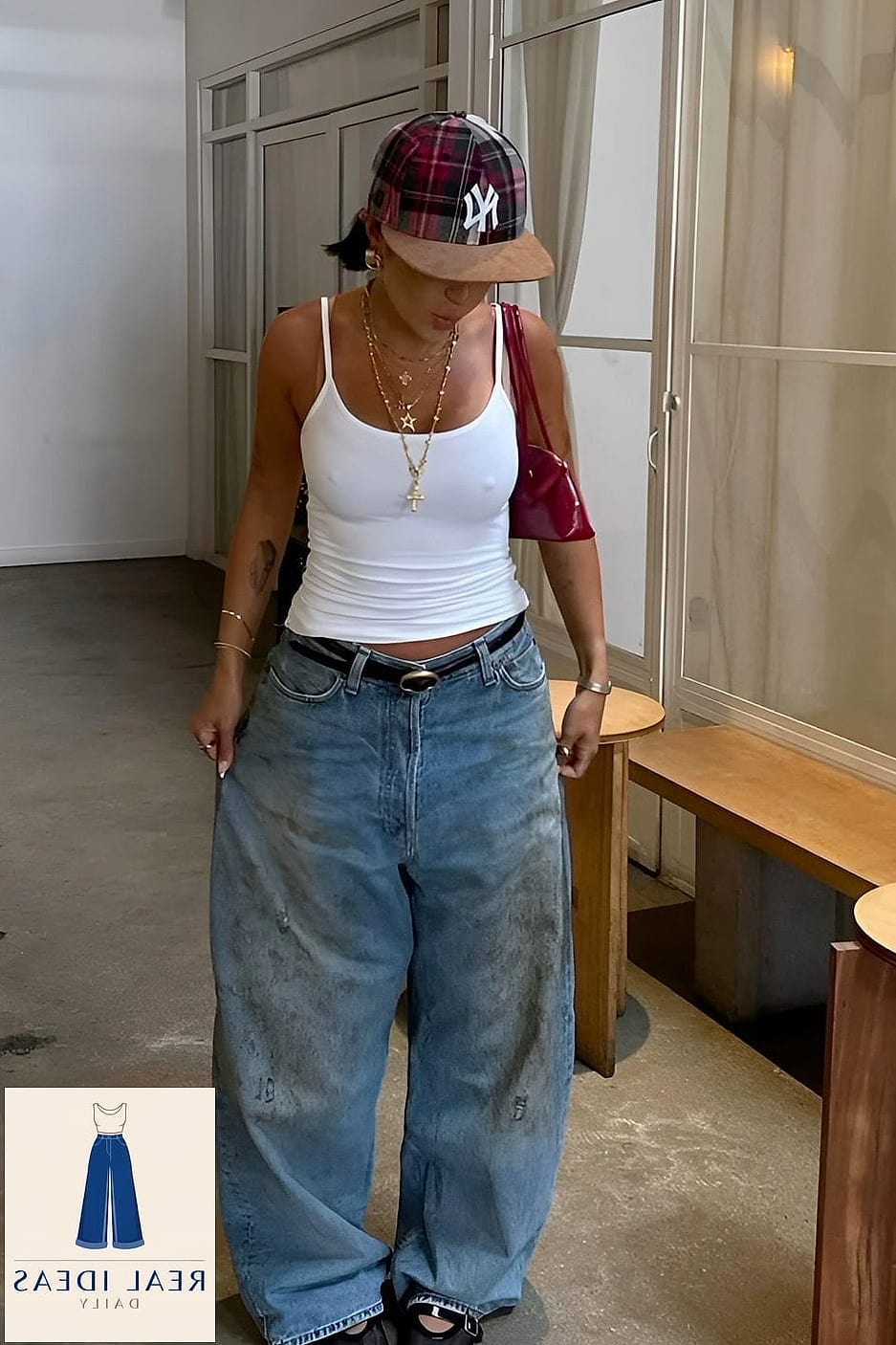 27 Outfit Inspo Baggy Jeans You Need to Try Next 15 Baggy Jeans and an Off-the-Shoulder Top