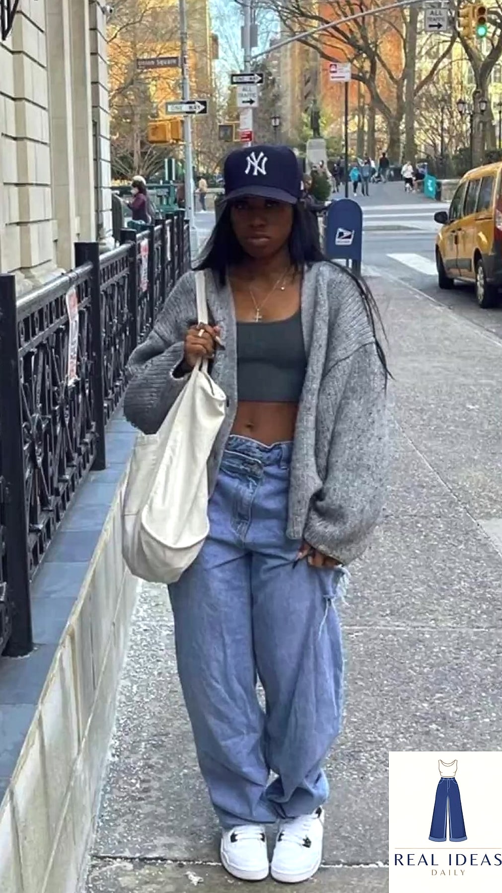 27 Outfit Inspo Baggy Jeans You Need to Try Next 19 Baggy Jeans and a Puffer Vest
