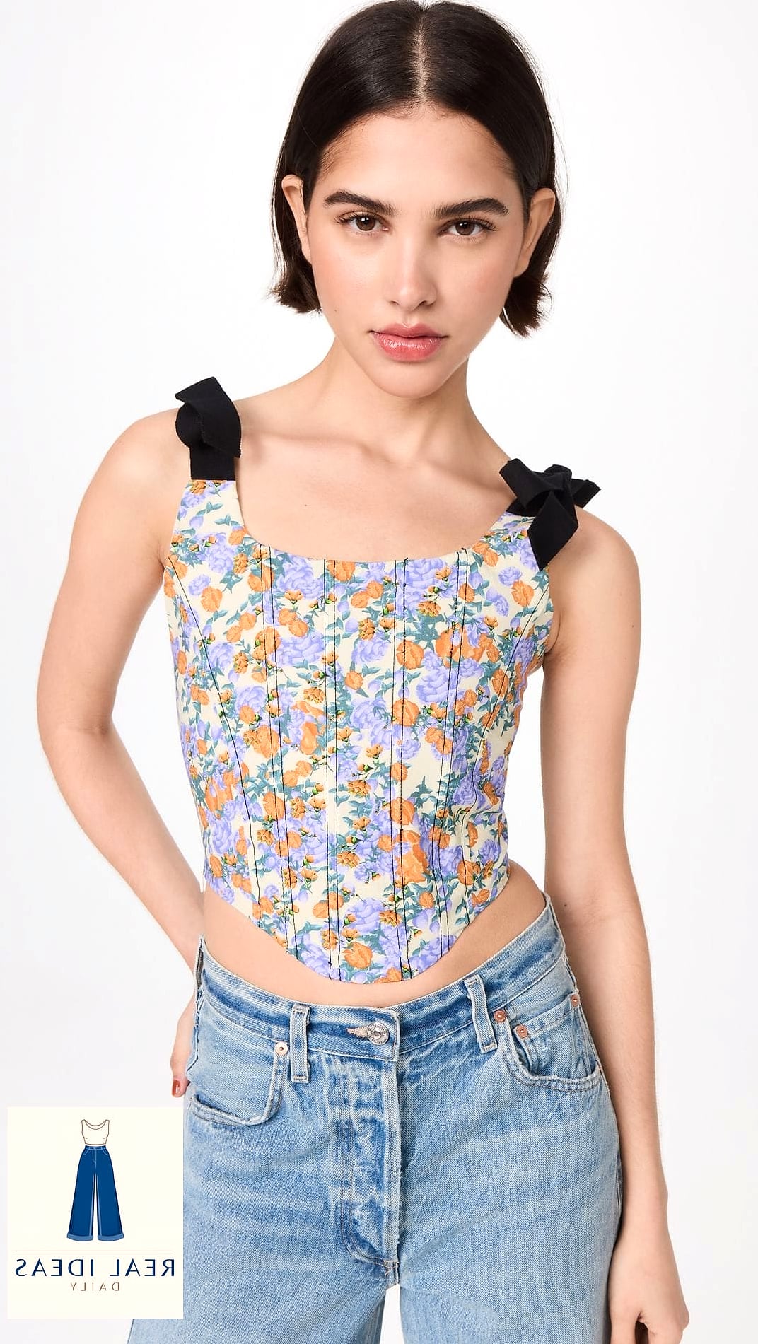 30 How To Style Baggy Jeans Worth Pinning Immediately 25 Baggy Jeans With a Bandeau Top for Festival Season