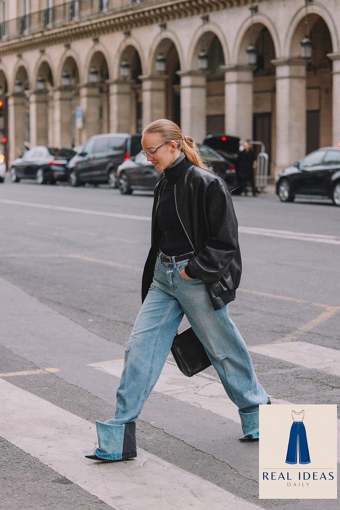 30 How To Style Baggy Jeans Worth Pinning Immediately 31 Baggy Jeans and a Statement Bag for Instant Elevation