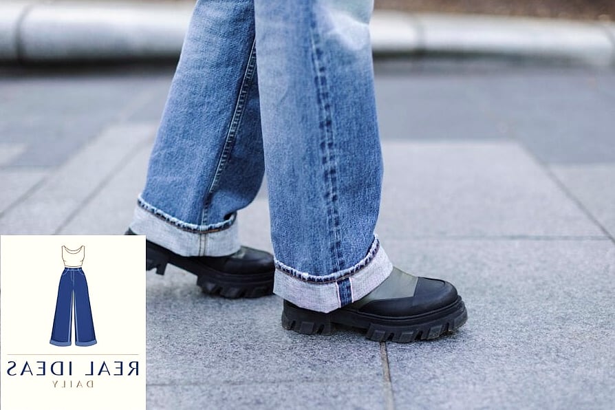 Baggy Jeans With Platform Boots for Extra Height