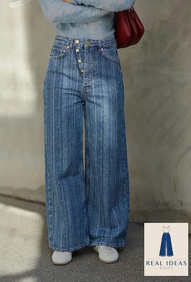 Baggy Jeans and a Structured Button-Down