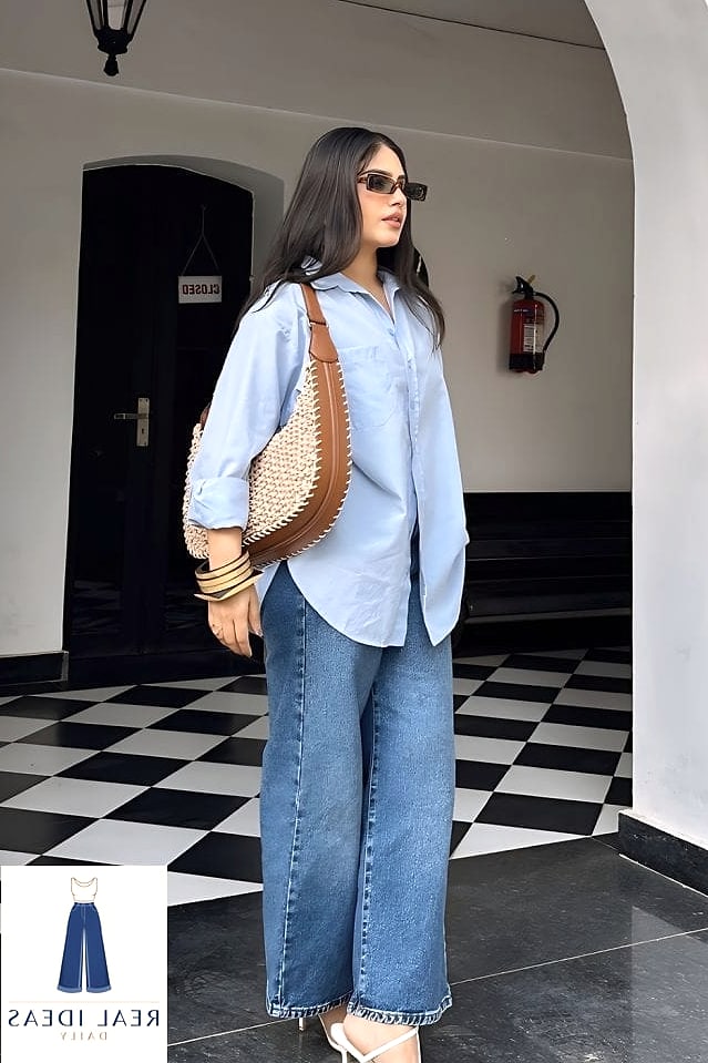 Baggy-Jeans Outfit: With a Silk Cami