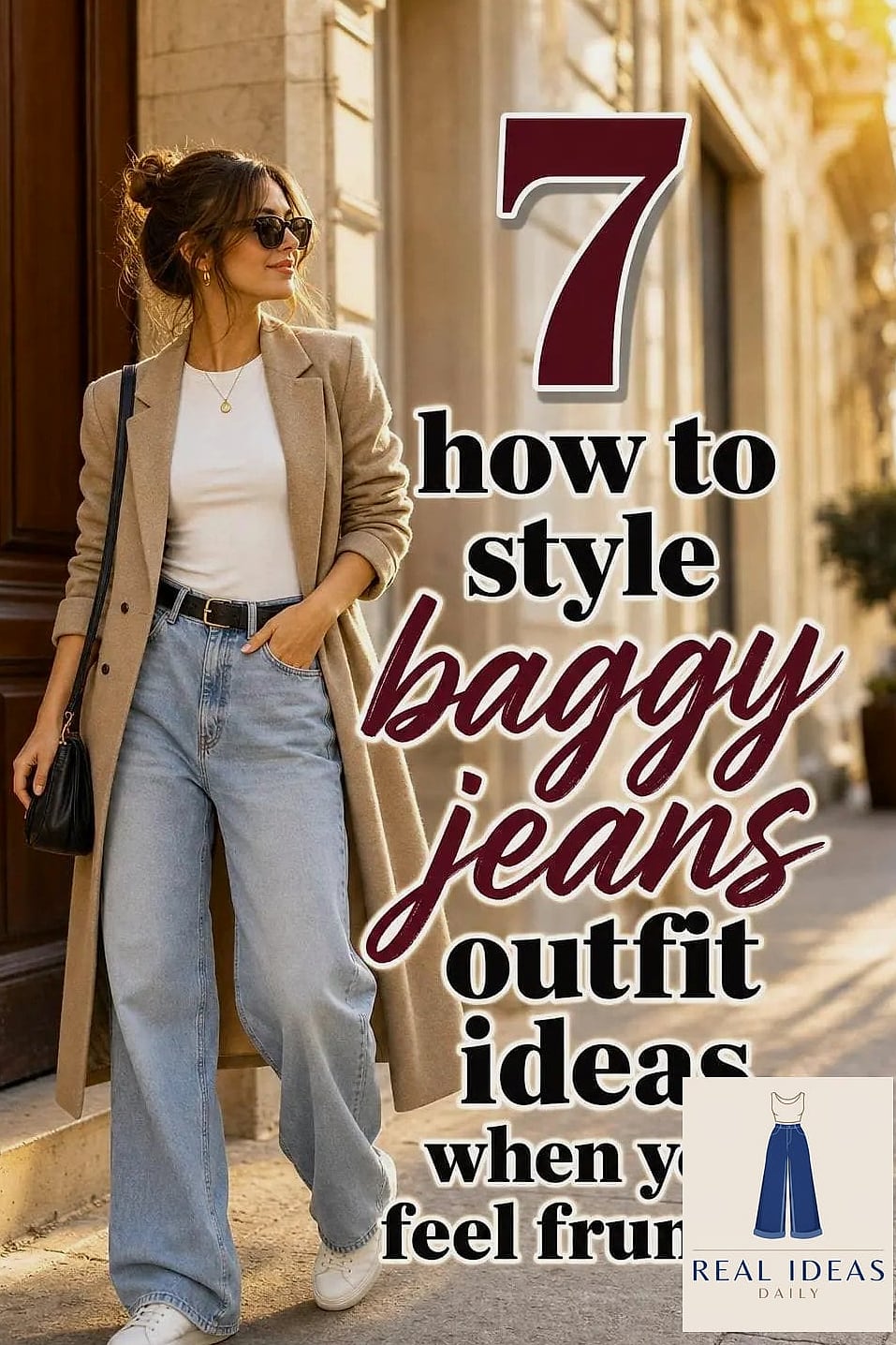 Baggy-Jeans Outfit: With a Structured Blazer