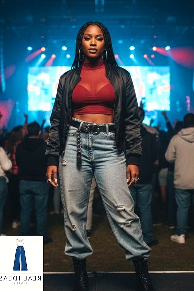 BAGGY JEANS FOR A CONCERT LOOK