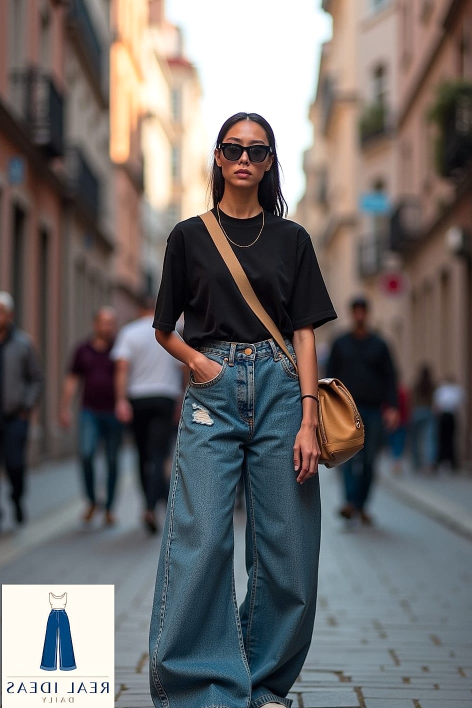 Baggy-Jeans Outfit: With a Statement Belt