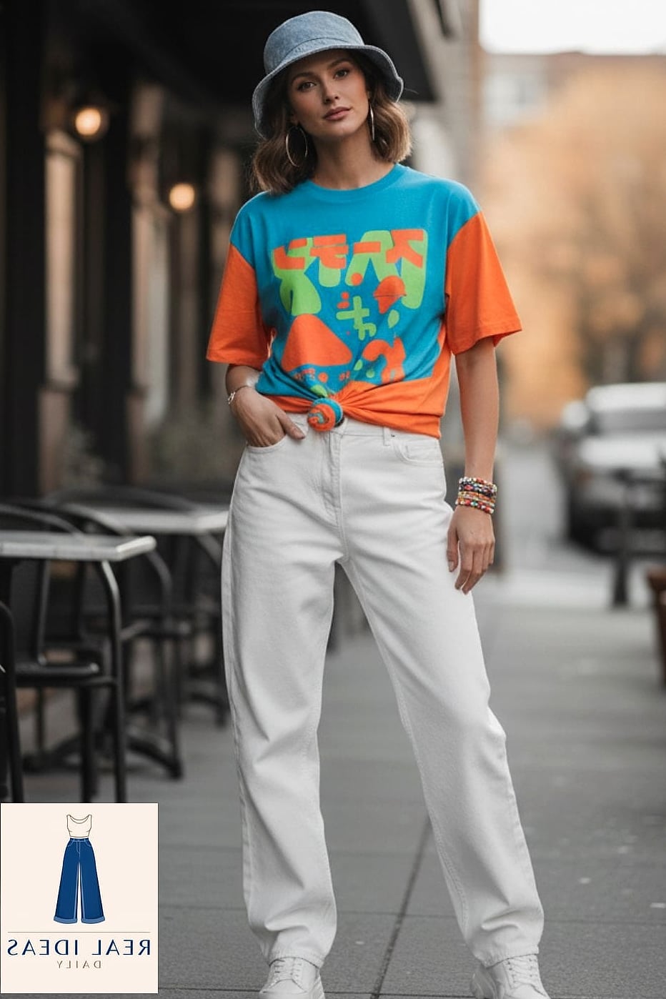 Baggy Jeans with a Graphic Tee for Effortless Cool