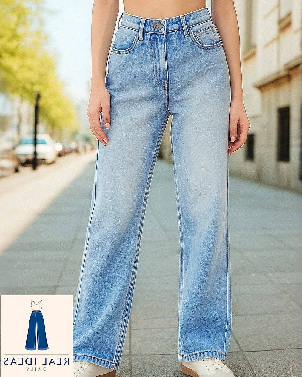 Baggy Jeans With a Straight-Leg Cut