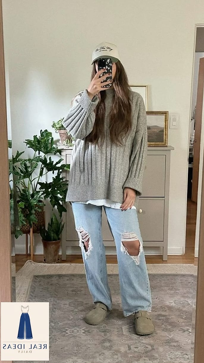 Baggy Jeans + Jumper