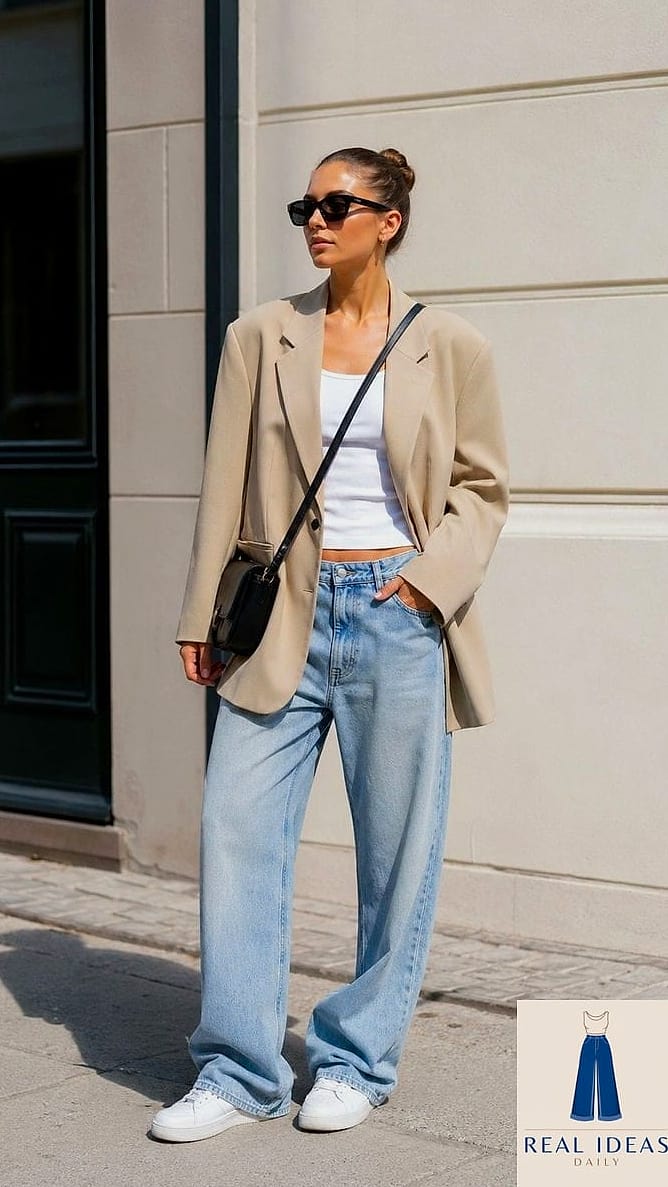 Baggy Jeans + Oversized Blazer