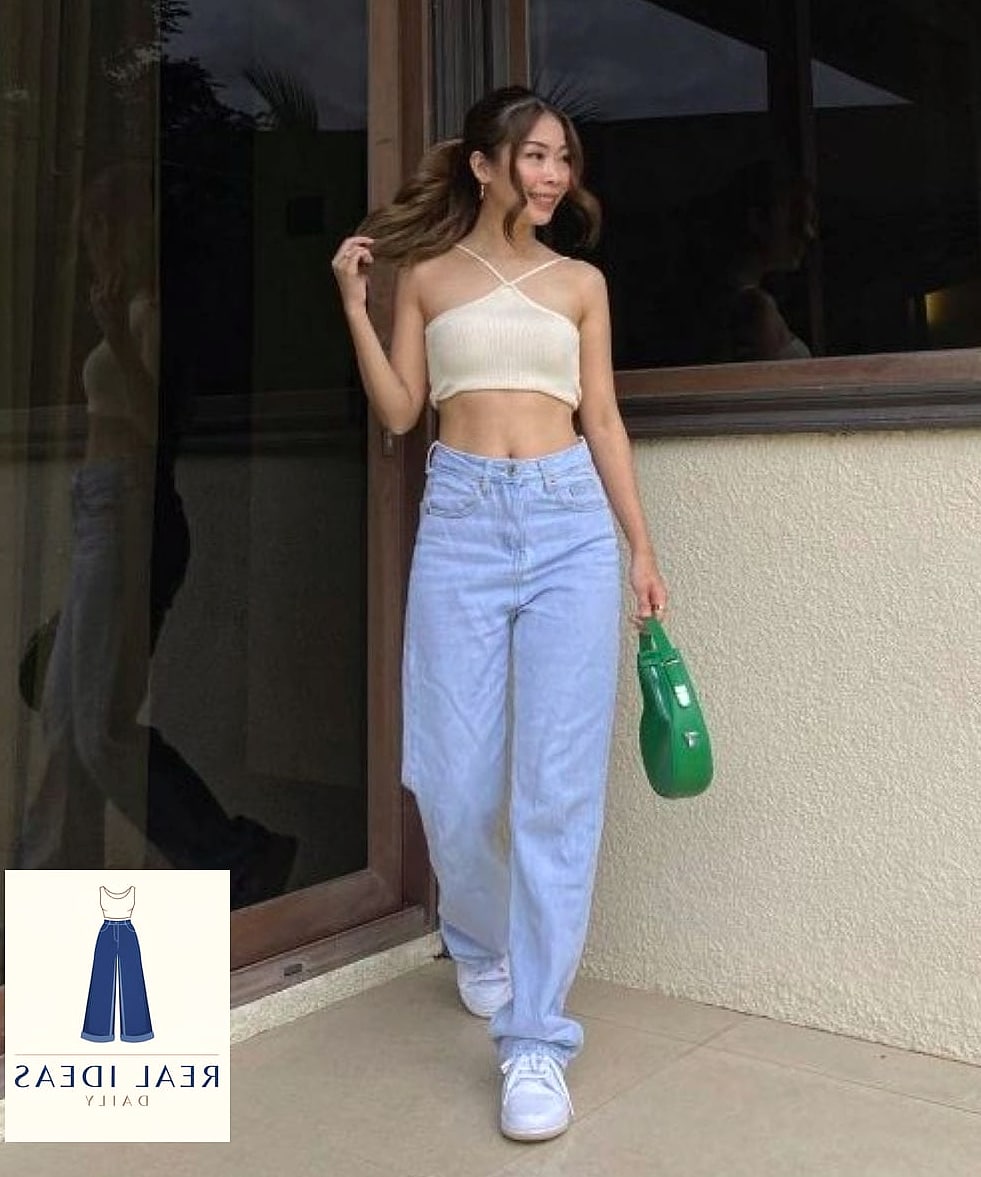 Baggy Jeans + Halter Top