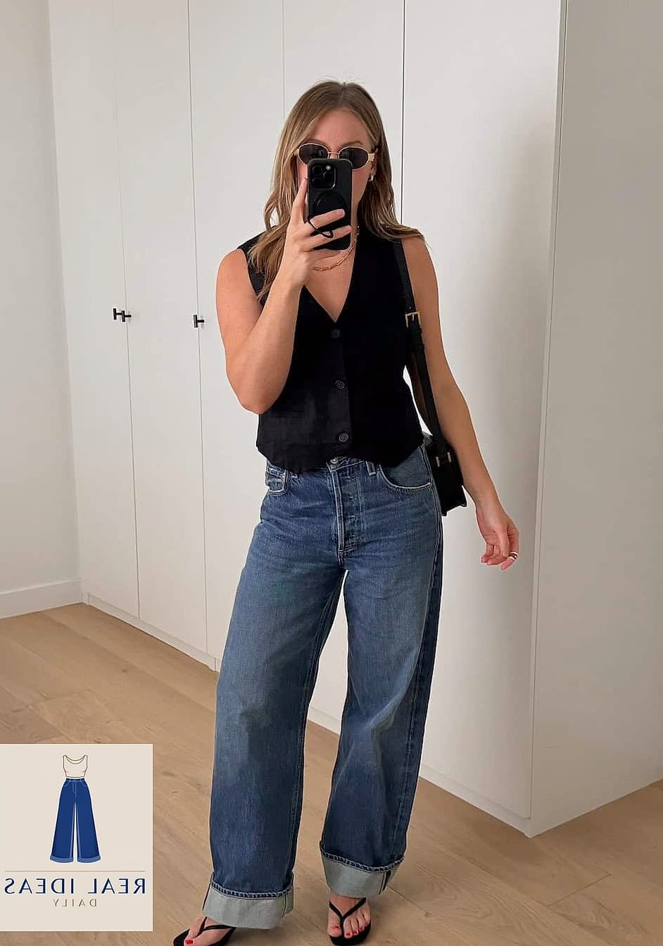 Baggy Jeans + Ribbed Tank