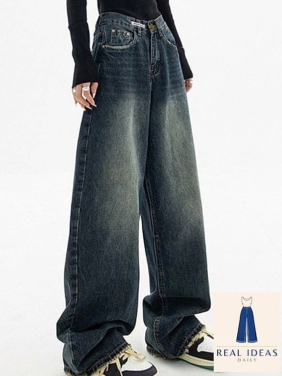 28 Casual Baggy Jeans Outfit Worth Pinning Immediately 17 Baggy Jeans and Knee-High Boots