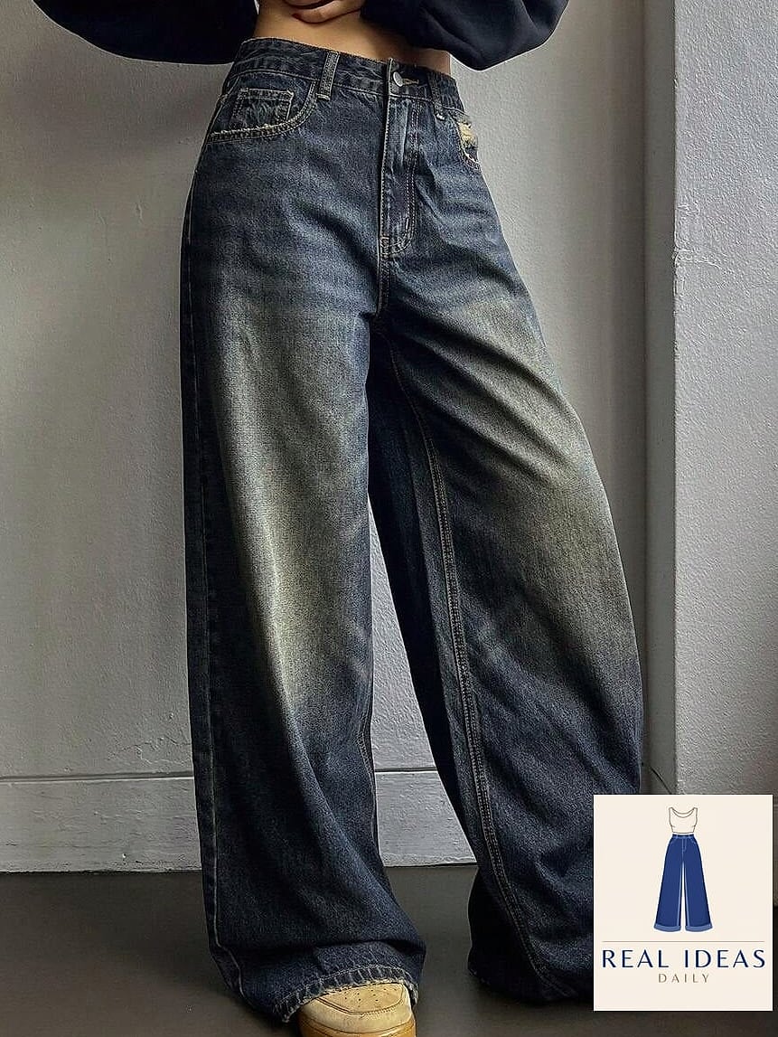 28 Casual Baggy Jeans Outfit Worth Pinning Immediately 25 Baggy Jeans and a Beanie for Cold-Weather Days
