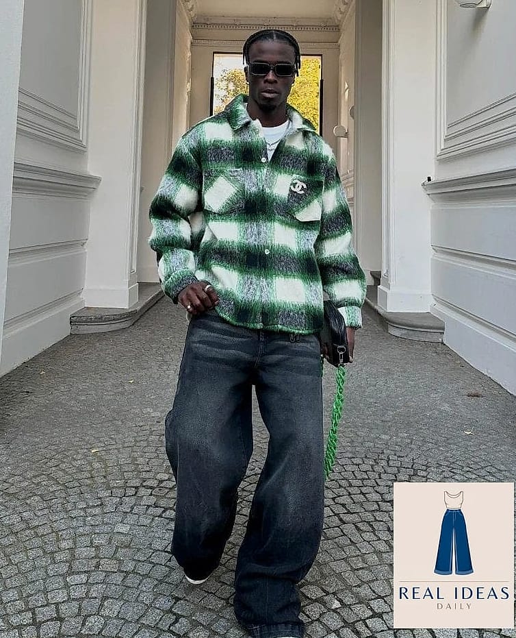 28 Casual Baggy Jeans Outfit Worth Pinning Immediately 26 Baggy Jeans with a Plaid Flannel