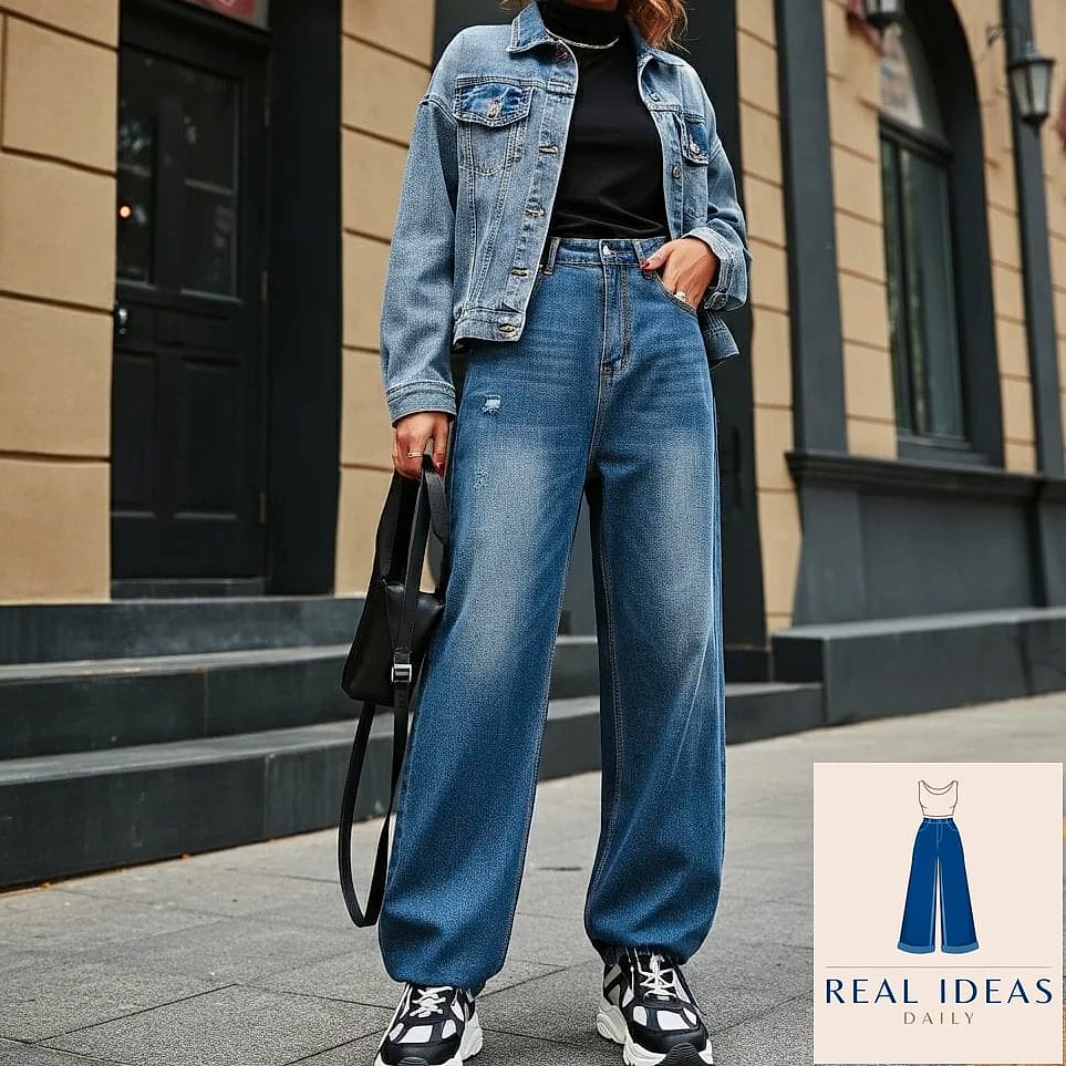 28 Casual Baggy Jeans Outfit Worth Pinning Immediately 27 Baggy Jeans and Statement Sneakers