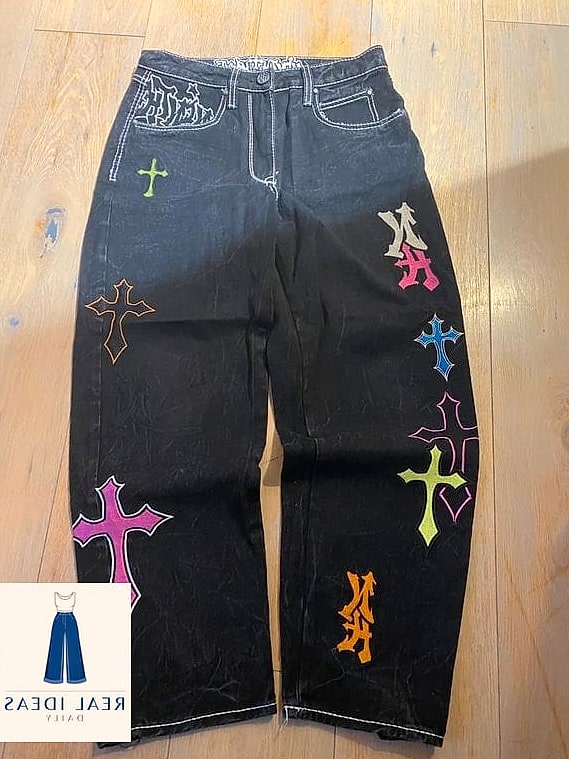 Baggy Jeans With Chrome or Glazed Donut Nails