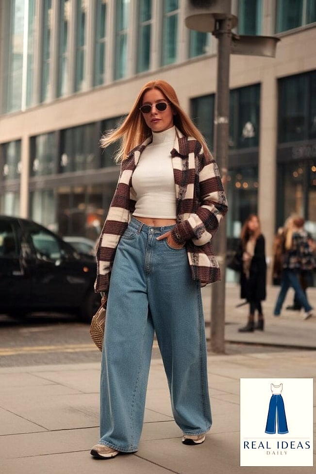 22 Baggy Jeans Outfit Women Worth Pinning Immediately 2 Baggy-Jeans Outfit: With Lug-Sole Platforms