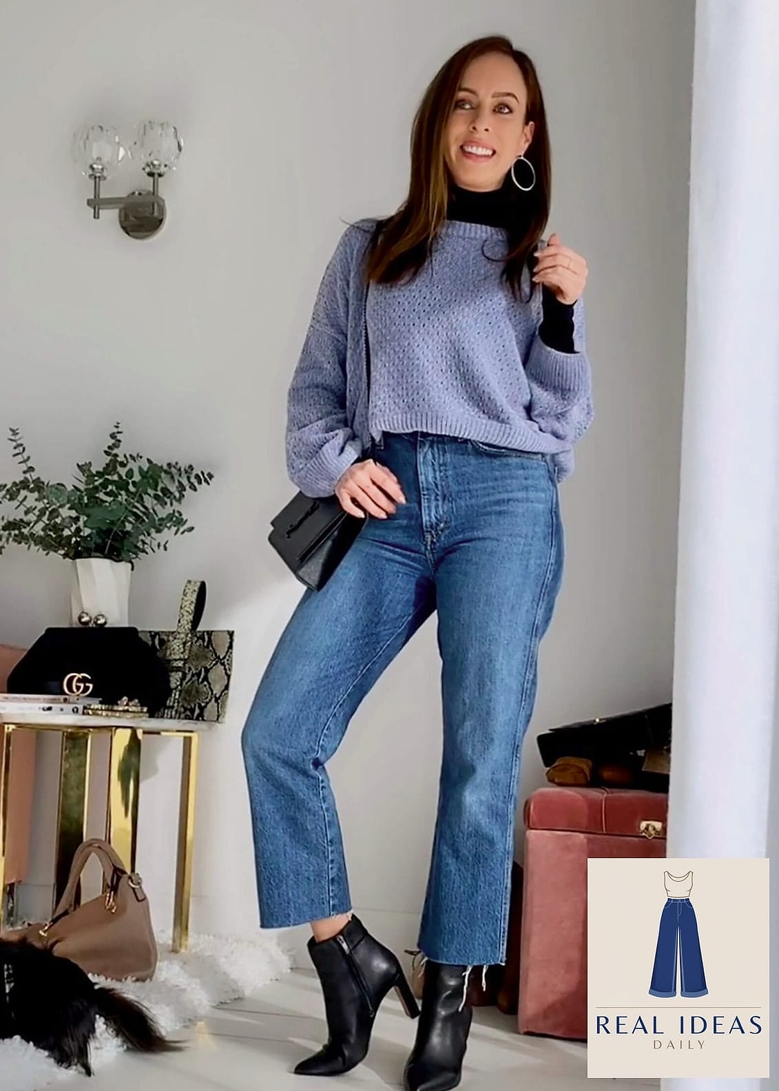 22 Baggy Jeans Outfit Women Worth Pinning Immediately 17 Baggy Jeans and a Turtleneck for Effortless Layering