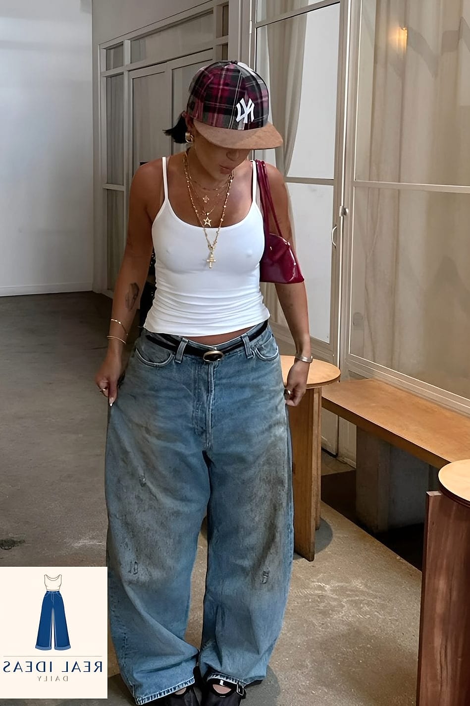 22 Baggy Jeans Outfit Women Worth Pinning Immediately 23 Baggy Jeans and a Bodysuit for a Clean, Tucked-In Look