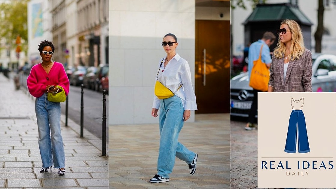 21 Super Baggy Jeans Outfit That Are Absolutely Stunning 3 Baggy-Jeans Outfit: With a Structured Blazer