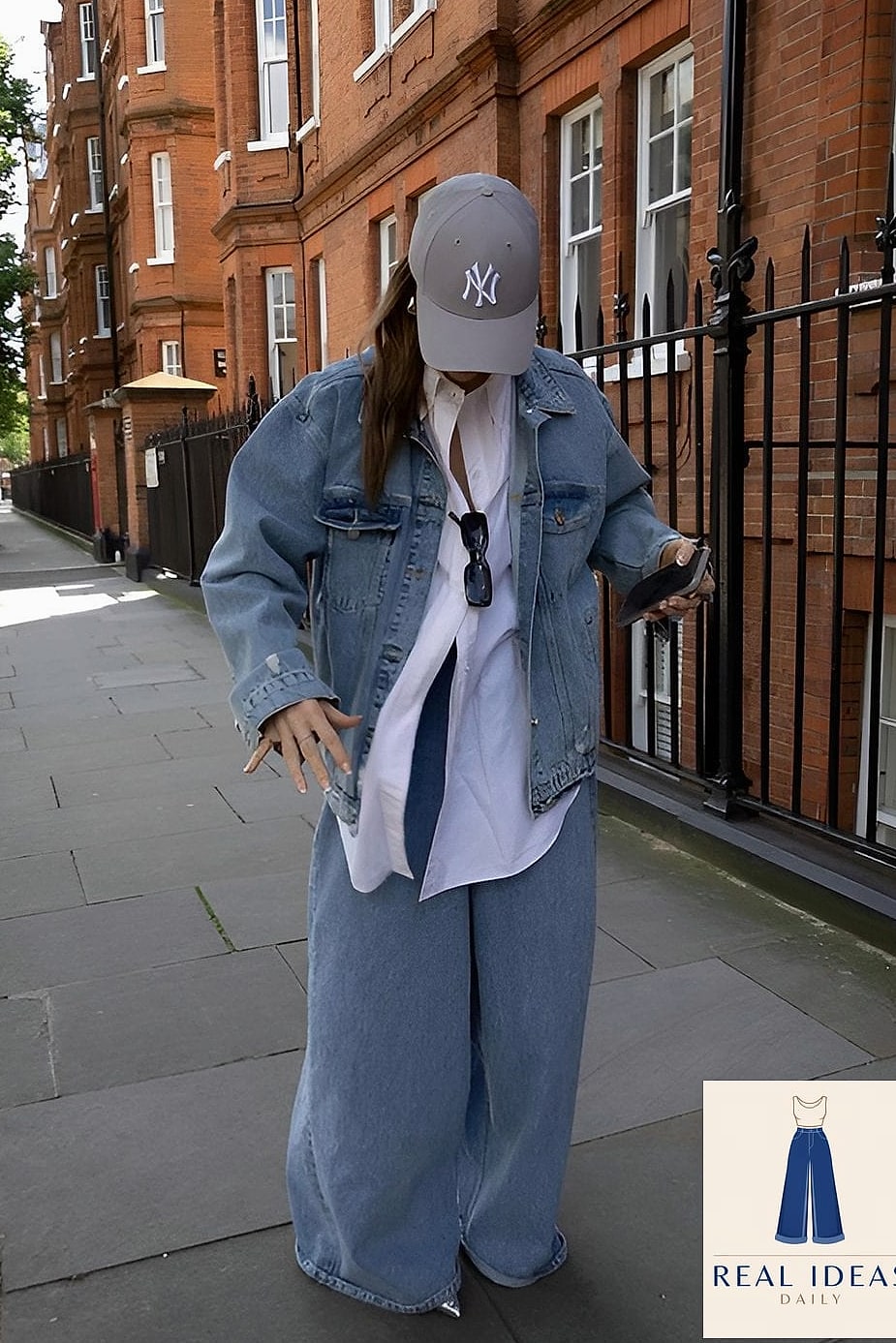 21 Super Baggy Jeans Outfit That Are Absolutely Stunning 6 Baggy-Jeans Outfit: With Lug-Sole Platforms