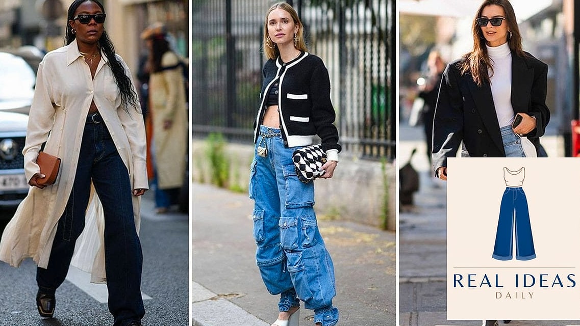 21 Super Baggy Jeans Outfit That Are Absolutely Stunning 21 Baggy-Jeans Outfit: With a Statement Coat