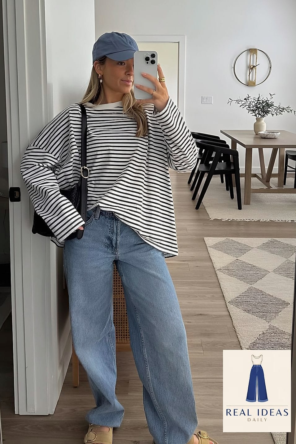Baggy-Jeans Outfit: With Lug-Sole Platforms