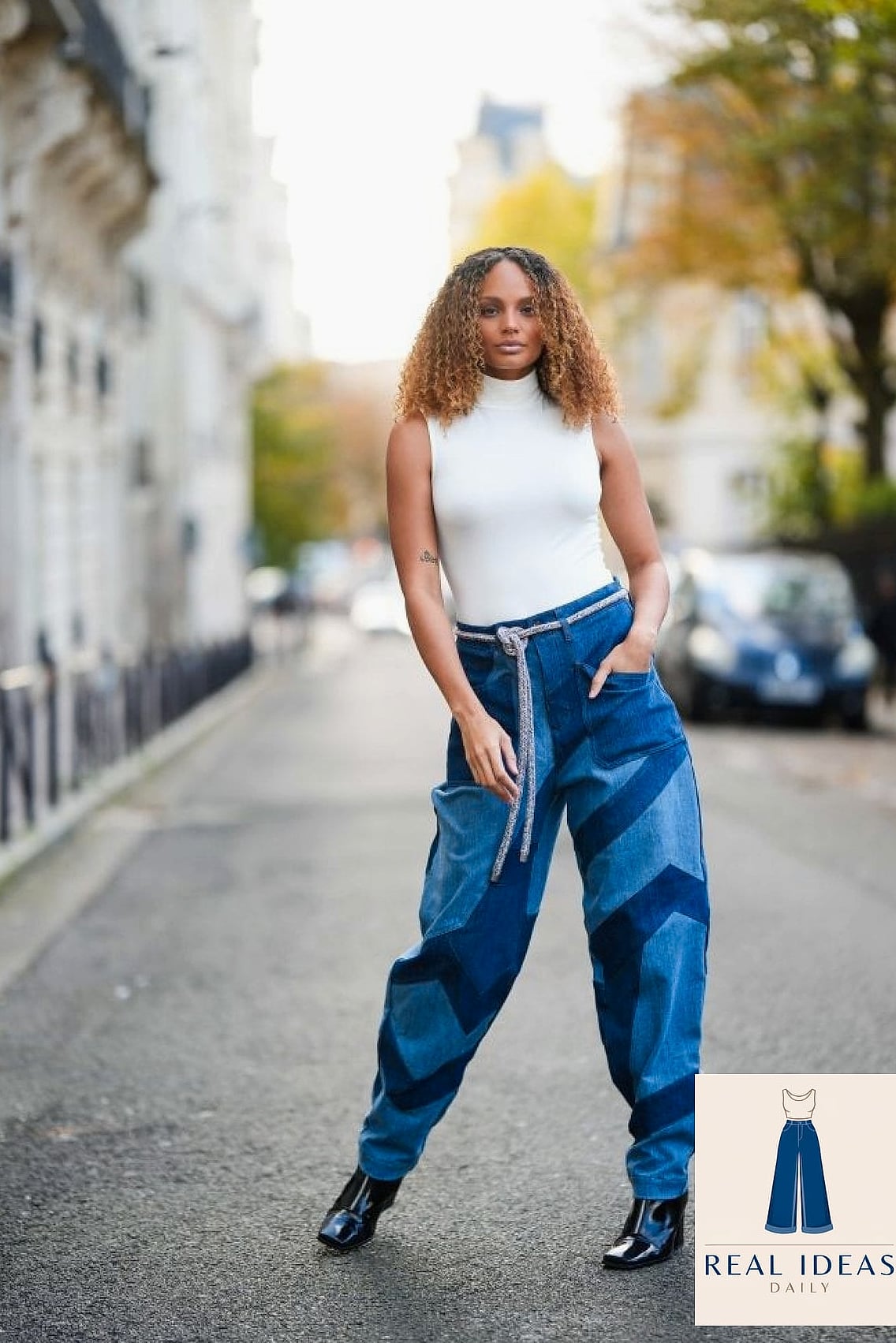 26 Cute Baggy Jeans Outfit Every Style Lover Needs to See 15 Baggy Jeans with a Silk Cami