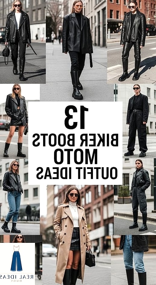 Biker Boots Outfit Ideas to Look Edgy and Stylish