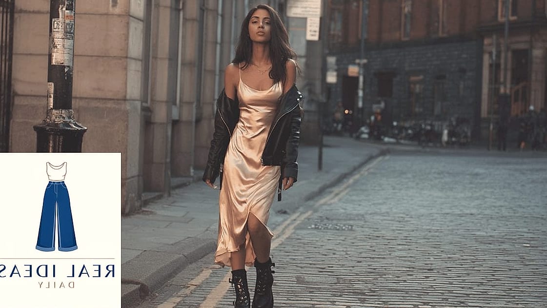 Biker Boots with a Wrap Dress