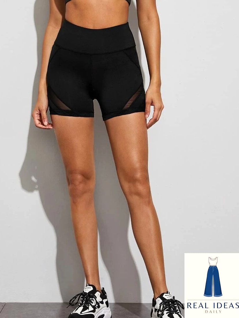 Biker Boots with Running Shorts and Tights
