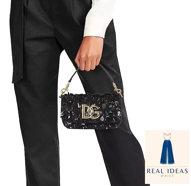 Black Dress With a Statement Bag