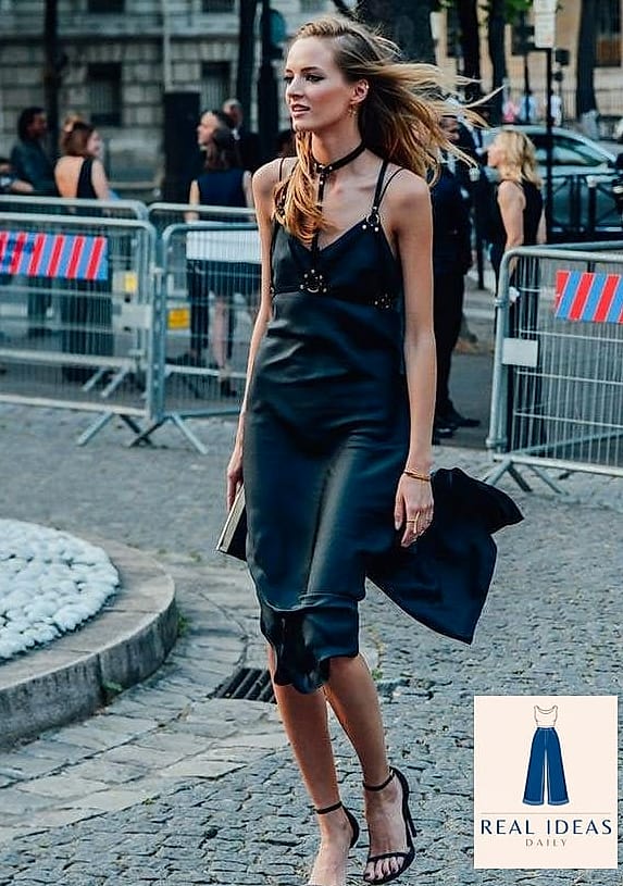 BLACK SLIP DRESS OUTFITS TO COPY FOR SUMMER-TO-FALL