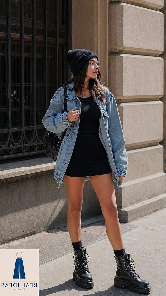 22 Bodycon Dress Outfit That Are Trending Right Now 4 Bodycon Dress Layered Under an Oversized Blazer