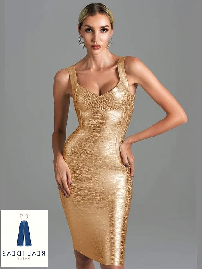 26 White Dress Outfit That Are Absolutely Stunning 15 Bodycon White Dress With Gold Accessories