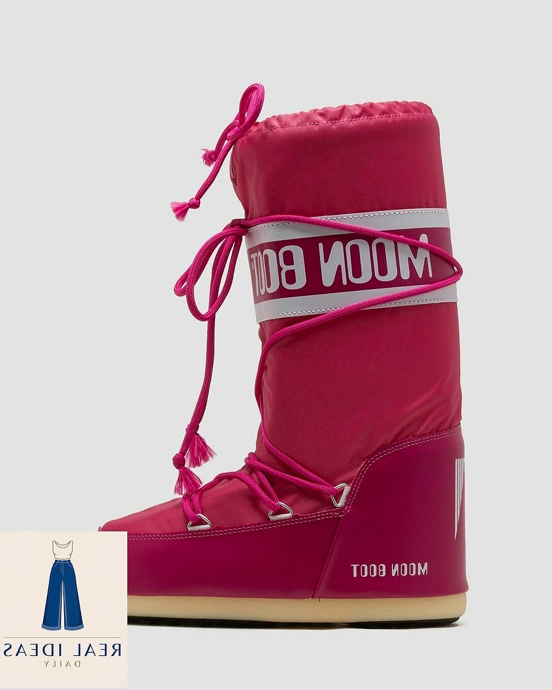 28 Moon Boots Outfit You'll Want to Screenshot Immediately 27 Bright Pink Moment