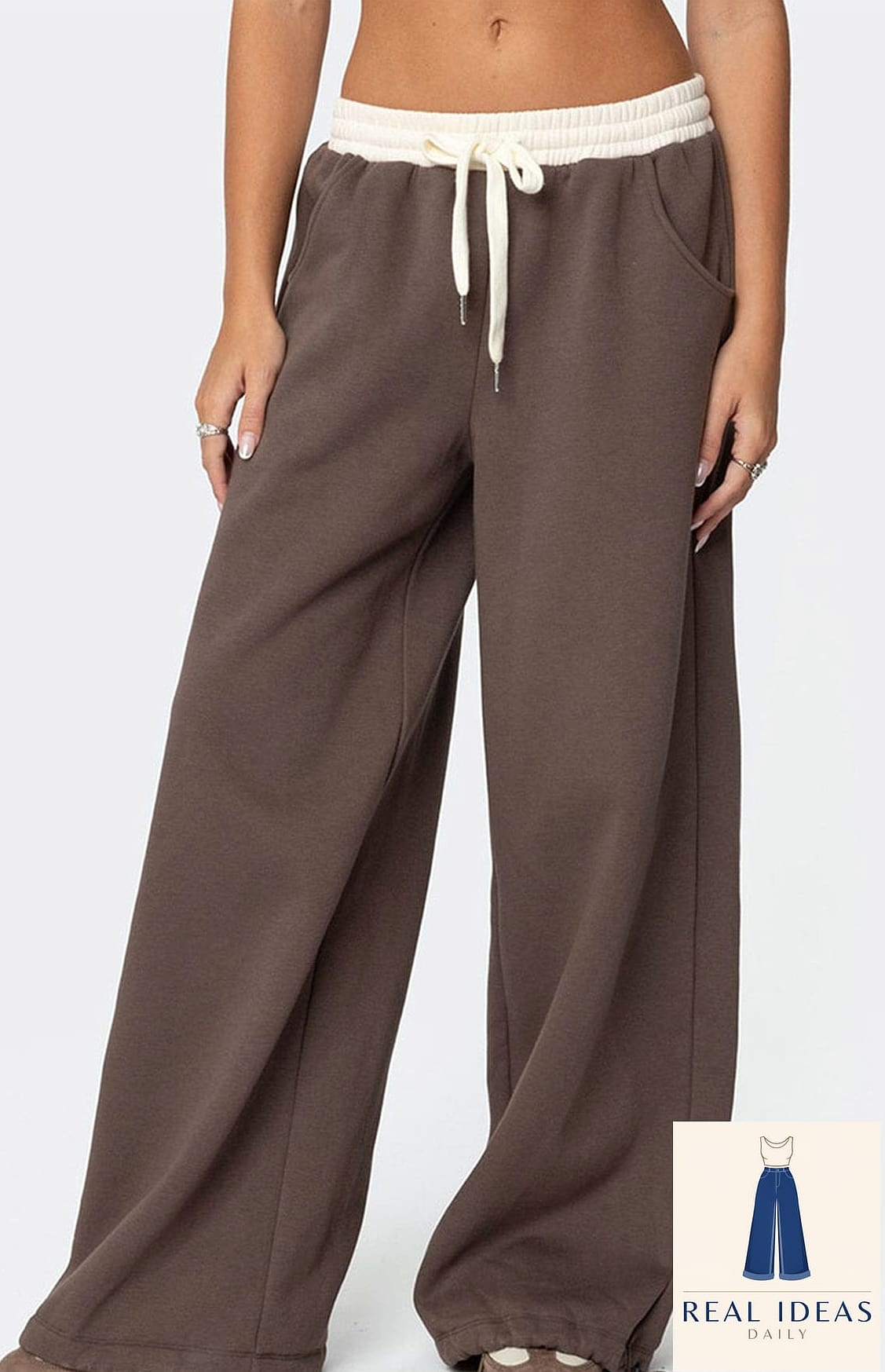 26 Wide Leg Sweatpants Outfit Every Style Lover Needs to See 9 Bucket Hat and Crossbody Bag