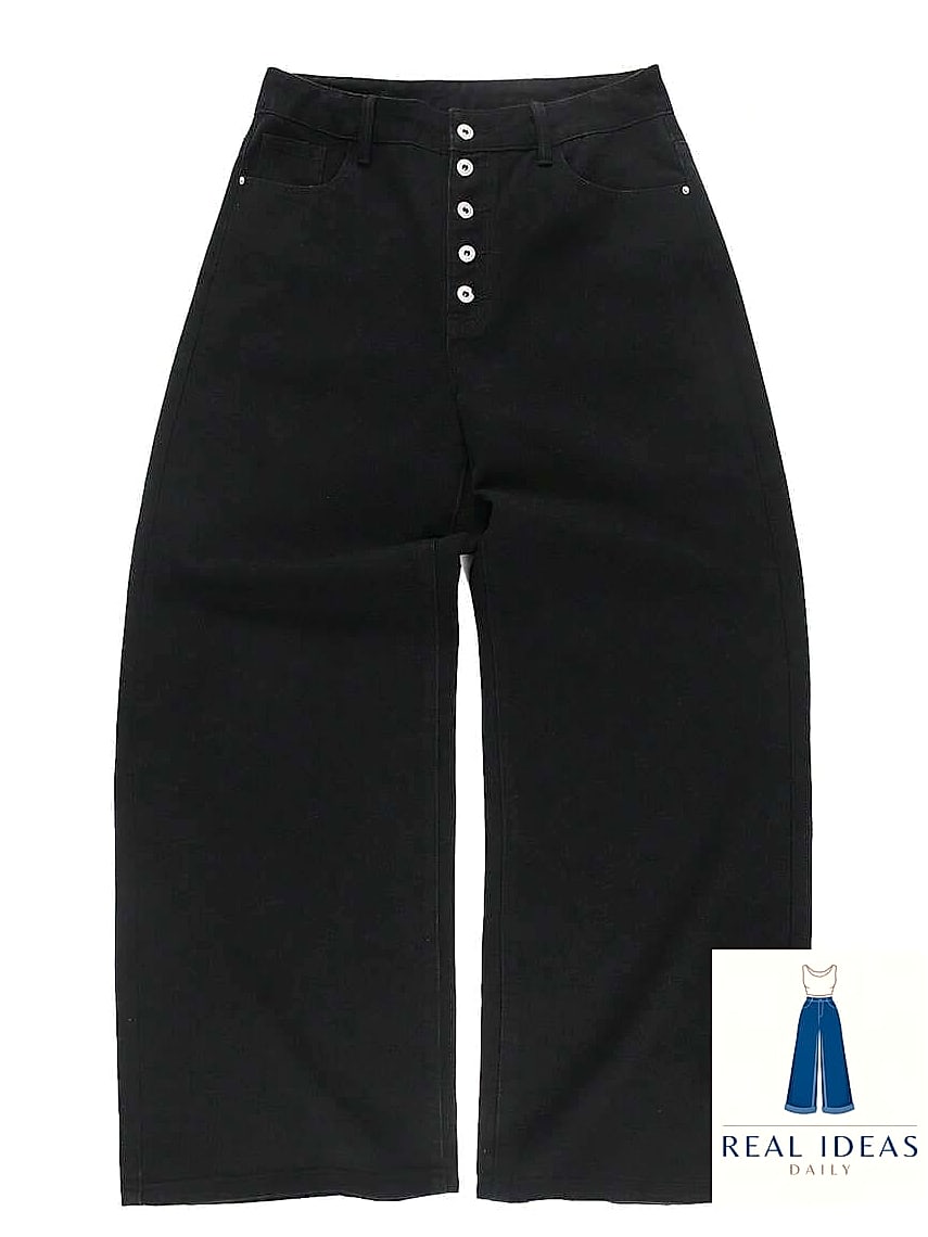 23 Black Baggy Jeans Outfit That Are Dreamy and So Inspiring 13 Button-Down Shirt Tucked In